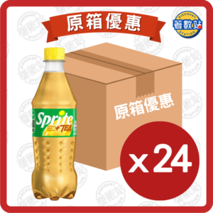 雪碧 | 檸檬茶味汽水 500ml x 24支 /箱